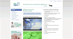 Desktop Screenshot of biorepro.de